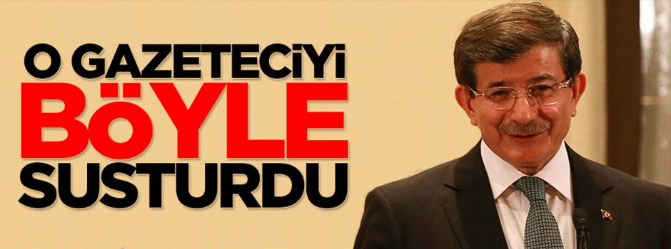 Davutoğlu, 'hapisteki gazetecileri affedin' diyen gazeteciyi böyle susturdu
