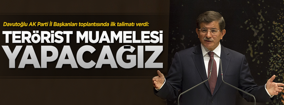 Davutoğlu, İl Başkanları toplantısında konuştu
