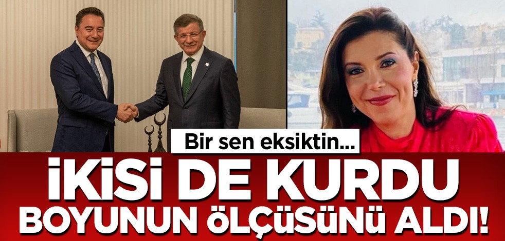 Davutoğlu kurdu Babacan kurdu boylarının ölçüsünü aldı! Bir sen eksiktin