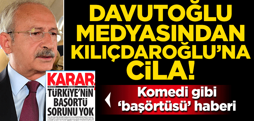 Davutoğlu medyası koltuğu sallanan Kılıçdaroğlu’na koltuk değneği oldu!