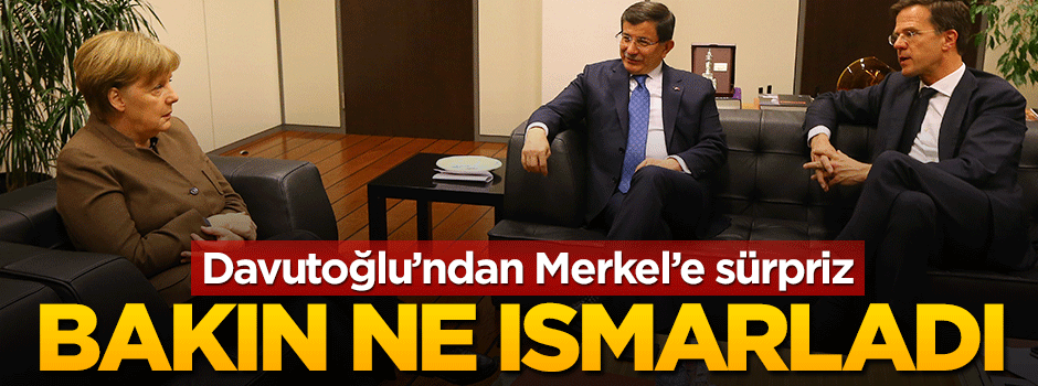 Davutoğlu, Merkel'e pide ısmarladı