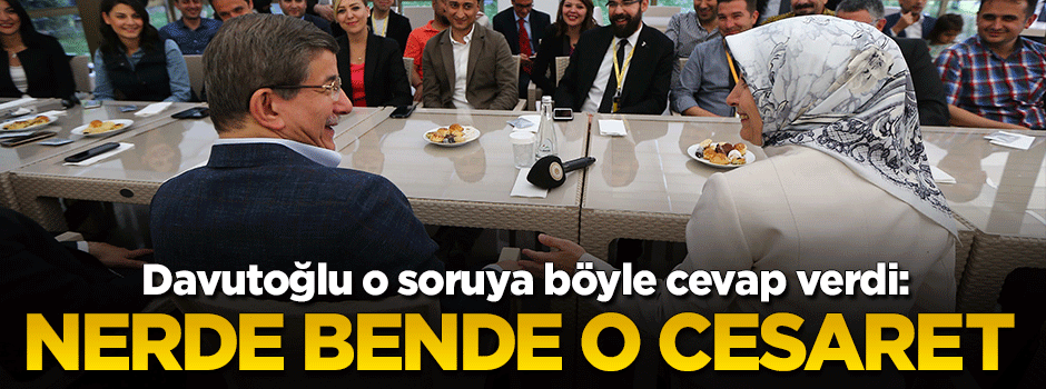 Davutoğlu muhabirlere böyle veda etti!