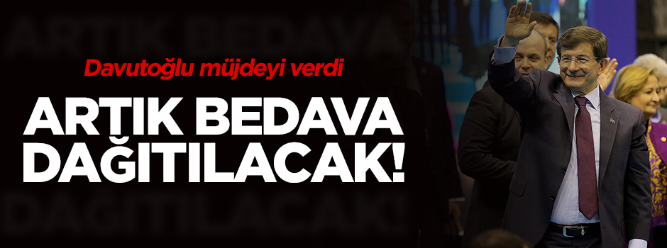 Davutoğlu: Her okulda süt ve kuru üzüm dağıtılacak