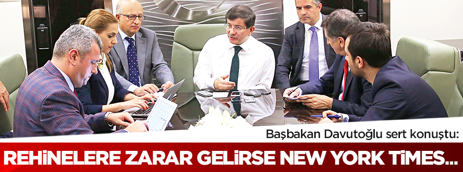 Davutoğlu: Rehineler zarar görürse kına yakacaklar