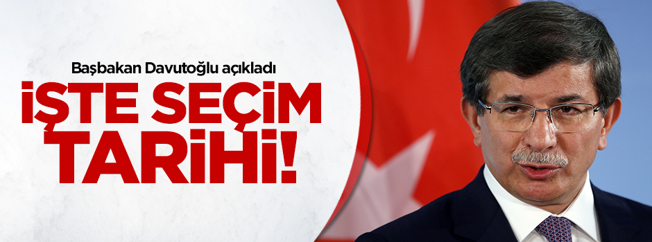 Davutoğlu: Seçimler haziranda yapılacak