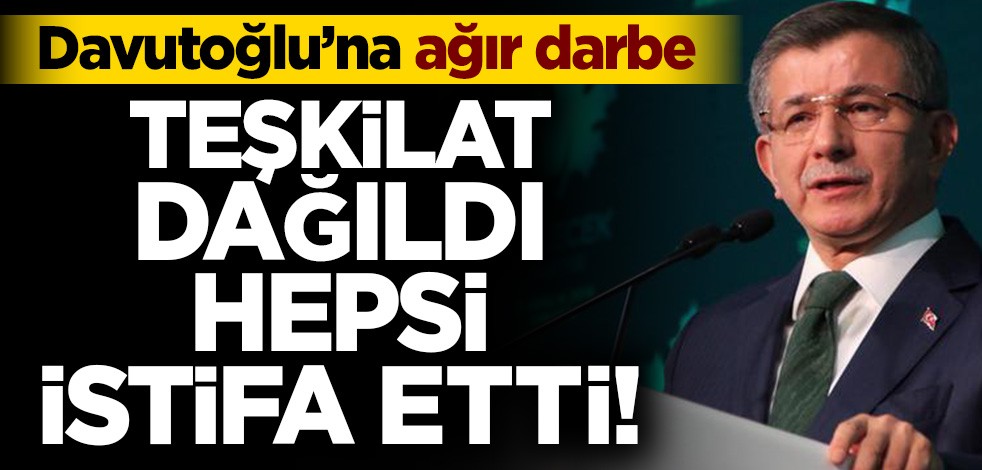 Davutoğlu’na ağır darbe! Ankara il teşkilatının tamamı istifa etti