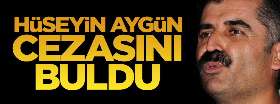 Davutoğlu'na hakaret eden Hüseyin Aygün'e hapis cezası