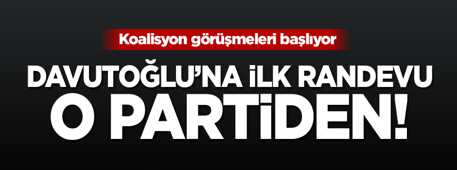 Davutoğlu'na ilk randevu CHP'den!