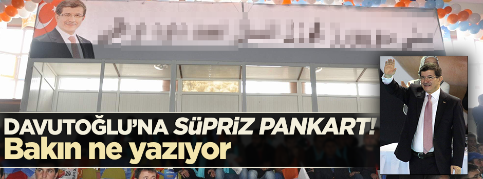 Davutoğlu'na Osmanlıca sevgi mesajı