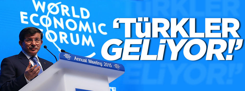 Davutoğlu'ndan Davos'ta 'Türkler geri geliyor' çıkışı
