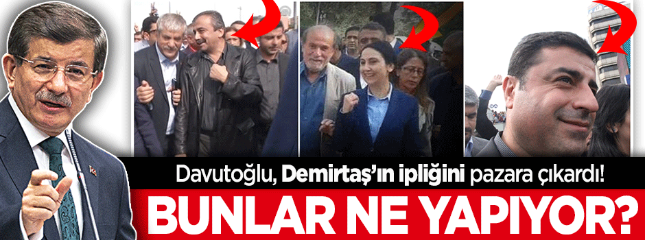 Davutoğlu'ndan Demirtaş'a sert tepki