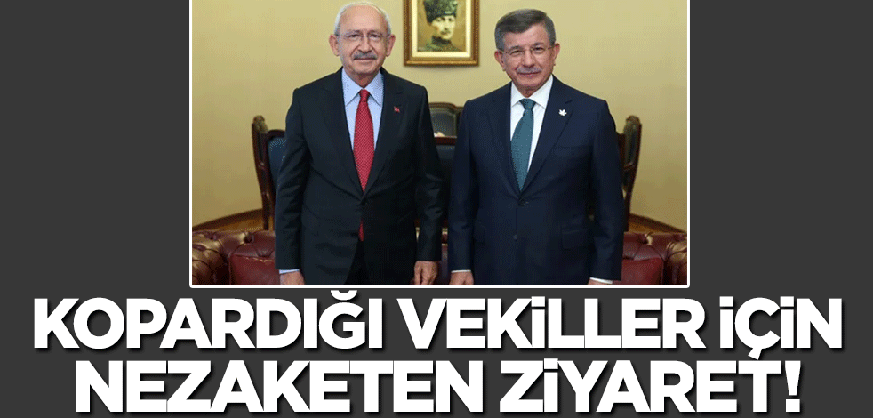 Davutoğlu'ndan Kılıçdaroğlu'na ziyaret! Kopardığı milletvekilleri için teşekkür etti