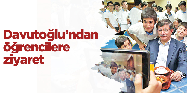 Davutoğlu’ndan öğrencilere ziyaret