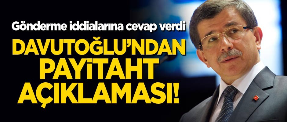 Davutoğlu'ndan 'Payitaht Abdülhamid' açıklaması! Gönderme iddialarına cevap verdi