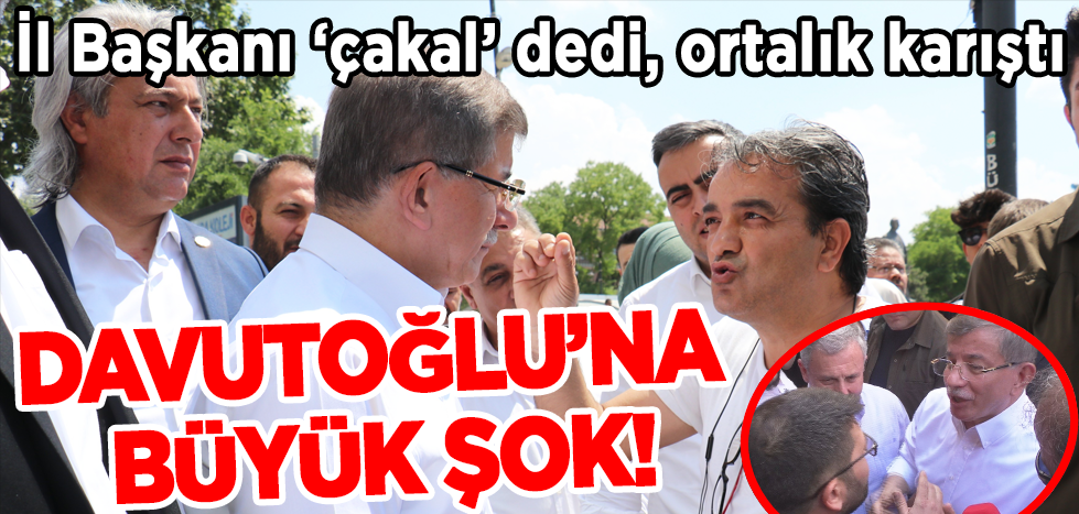 Davutoğlu'nun il başkanı vatandaşa hakaret etti, ortalık karıştı!