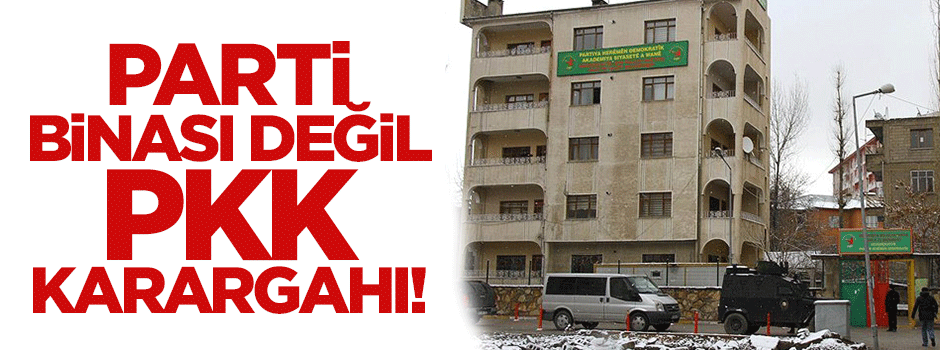 DBP binasını 'terör örgütü şubesi' gibi kullanmışlar!