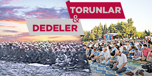 Dedeler ve torunlar aynı safta