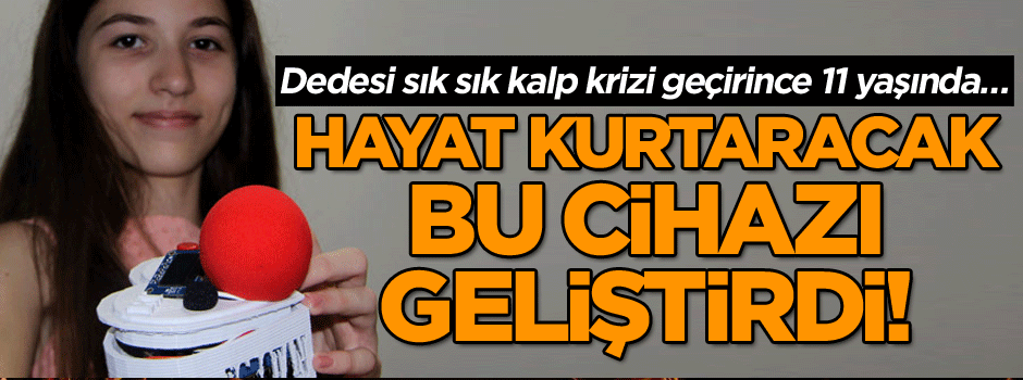 Dedesi sık sık kalp krizi geçirince 11 yaşında… Hayat kurtaracak bu cihazı geliştirdi!