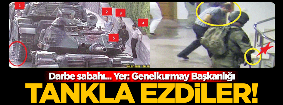 Delilleri tankla ezip yok etmişler!