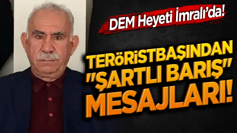 DEM Heyeti İmralı’da! Teröristbaşından 