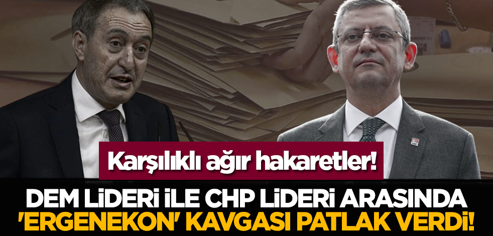 DEM lideri ile CHP lideri arasında 'Ergenekon' kavgası patlak verdi!