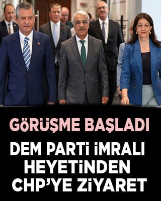 DEM Parti İmralı heyetinden CHP'ye ziyaret