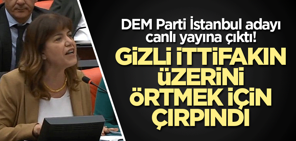 DEM Parti İstanbul adayı gizli ittifakın üzerini örtmek için çırpındı