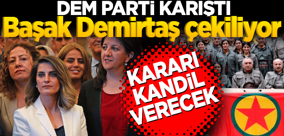 DEM Parti karıştı! Başak Demirtaş çekiliyor… Kararı Kandil verecek