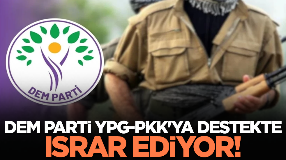 DEM Parti YPG-PKK'ya destekte ısrar ediyor!