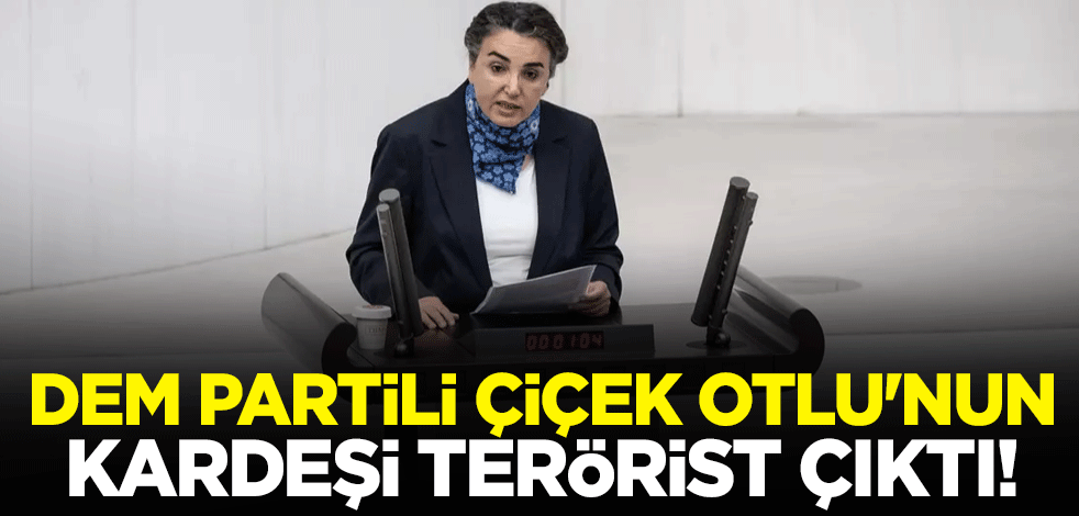 DEM Partili Çiçek Otlu'nun kardeşi terörist çıktı!