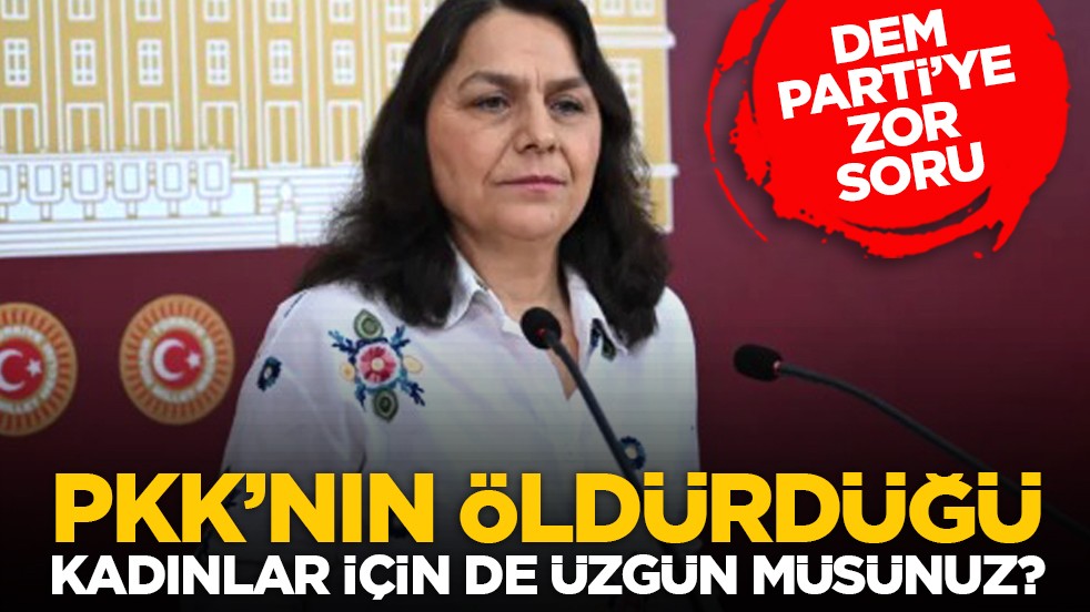 DEM Partiye zor soru: PKK’nın öldürdüğü kadınlar için de üzgün müsünüz?