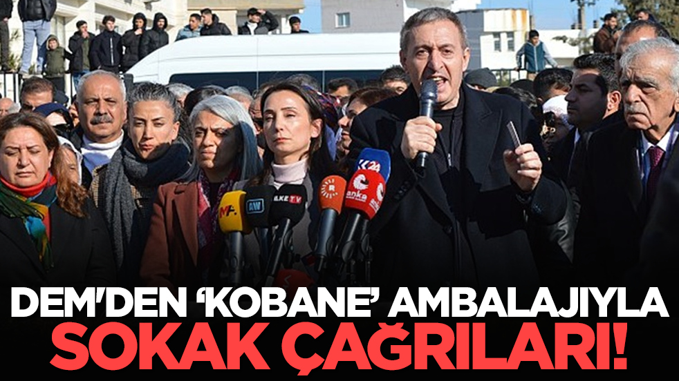 DEM'den ‘Kobane’ ambalajıyla sokak çağrıları!