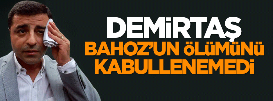 Demirtaş, Bahoz'un ölümünü kabullenemedi