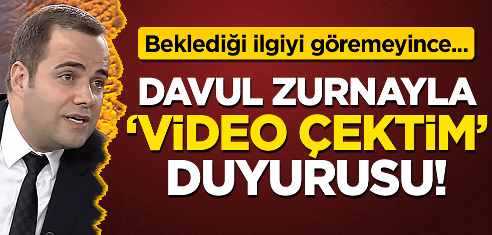 Özgür Demirtaş beklediği ilgiyi göremeyince çıldırıyor! Davul zurna ile 'video çektim' duyurusu