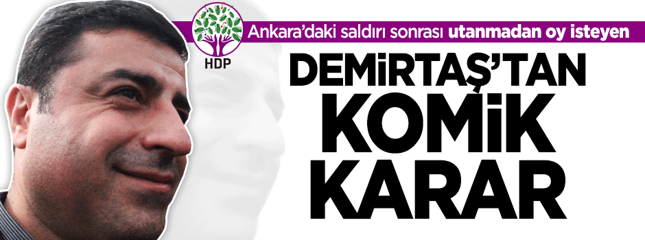 Demirtaş büyük mitingleri iptal ediyormuş!