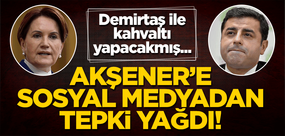 Demirtaş ile kahvaltı yapacakmış... Akşener'e sosyal medyadan tepki yağdı