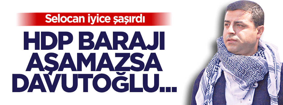 Demirtaş iyice şaşırdı: HDP barajı aşamazsa Davutoğlu gider