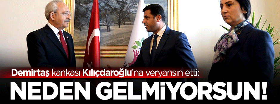 Demirtaş kankası Kılıçdaroğlu'dan dert yandı