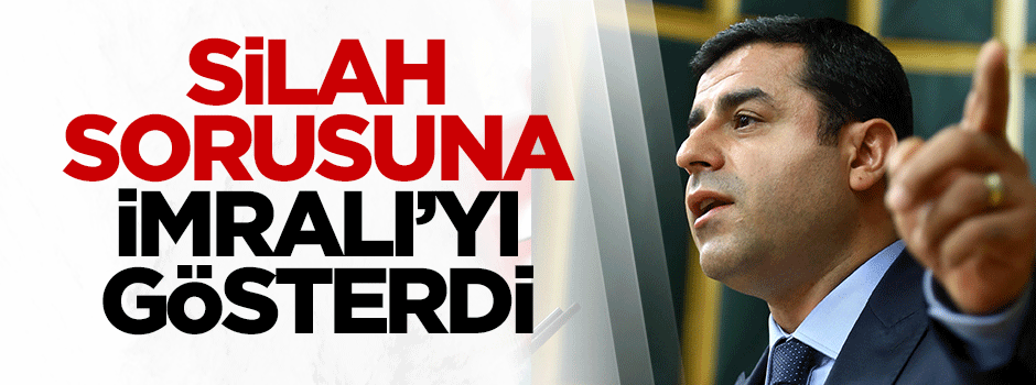 Demirtaş silah bırakma sorusuna İmralı'yı gösterdi
