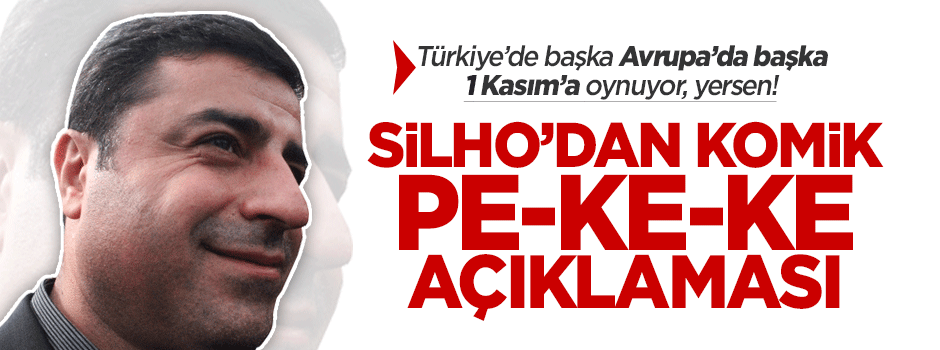 Demirtaş sırtını PKK'ya dayamıyormuş!
