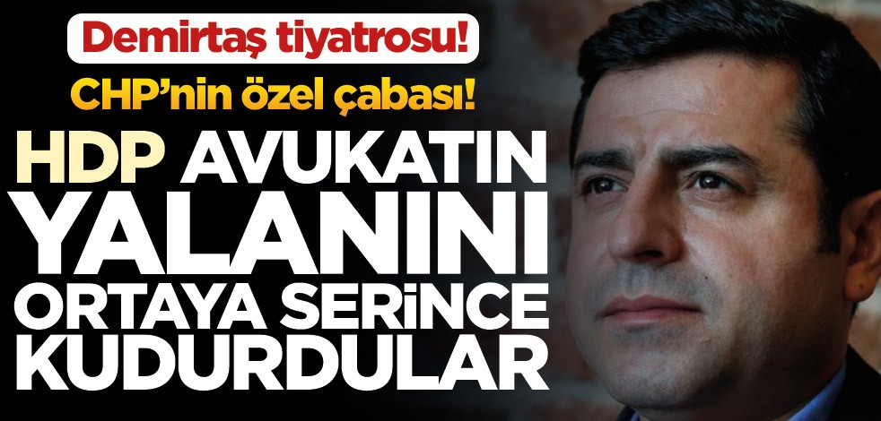 Demirtaş tiyatrosu! HDP avukatın yalanını ortaya serince kudurdular