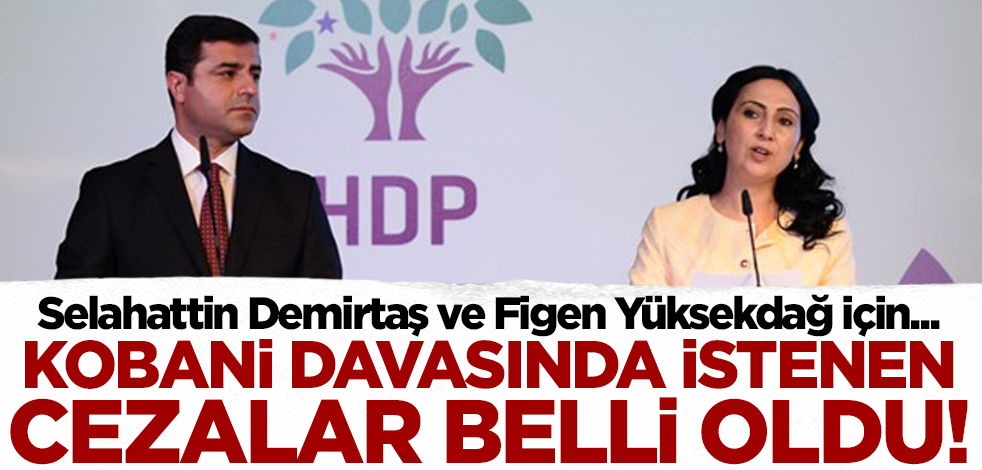 Demirtaş ve Figen Yüksekdağ'ın da aralarında bulunduğu Kobani davasında cezalar belli oldu!