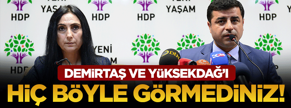 Demirtaş ve Yüksekdağ'ı hiç böyle görmediniz!