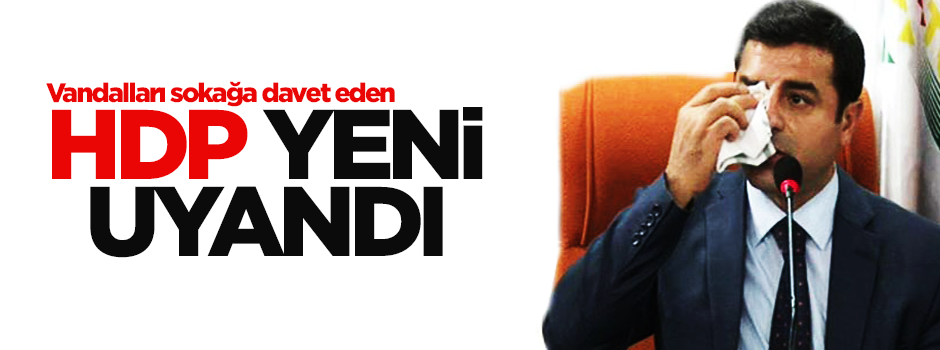 Demirtaş yaktığı ateşi söndürmeye çalışıyor