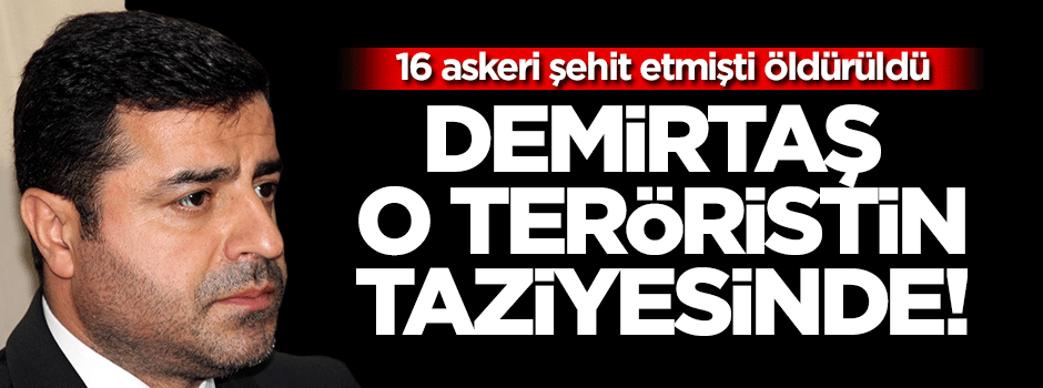 Demirtaş yine PKK'lı taziyesinde