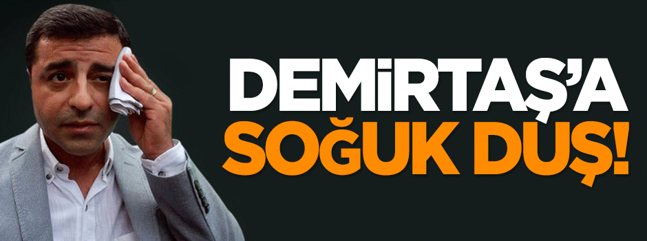 Demirtaş'a soğuk duş!