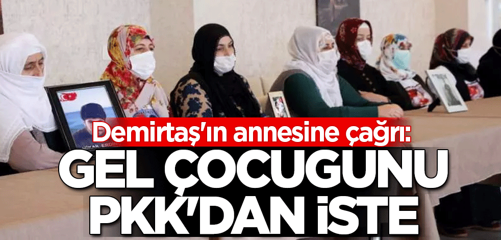 Demirtaş'ın annesine çağrı: Gel çocuğunu PKK'dan iste