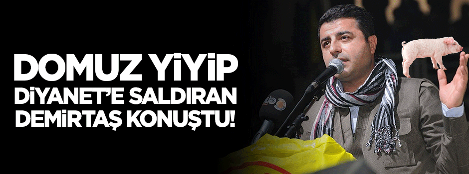 Demirtaş'tan domuz açıklaması: Hatırlamıyorum!