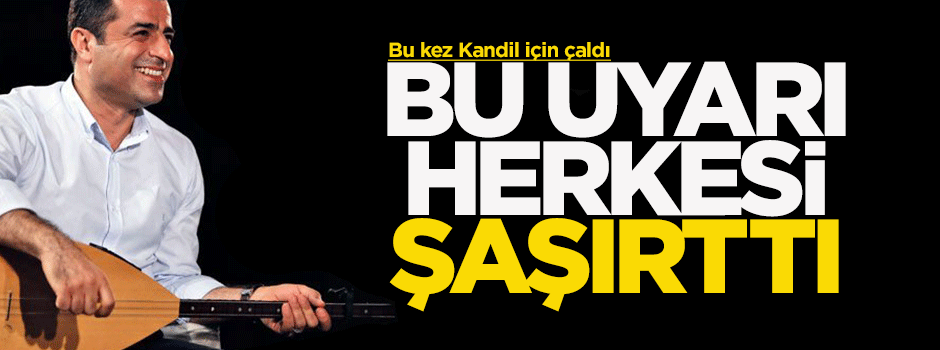 Demirtaş'tan Kandil'e uyarı!