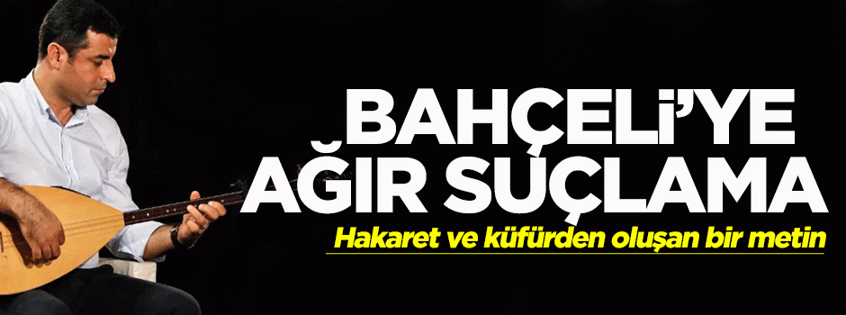 Demirtaş'tan MHP'ye ağır suçlama!